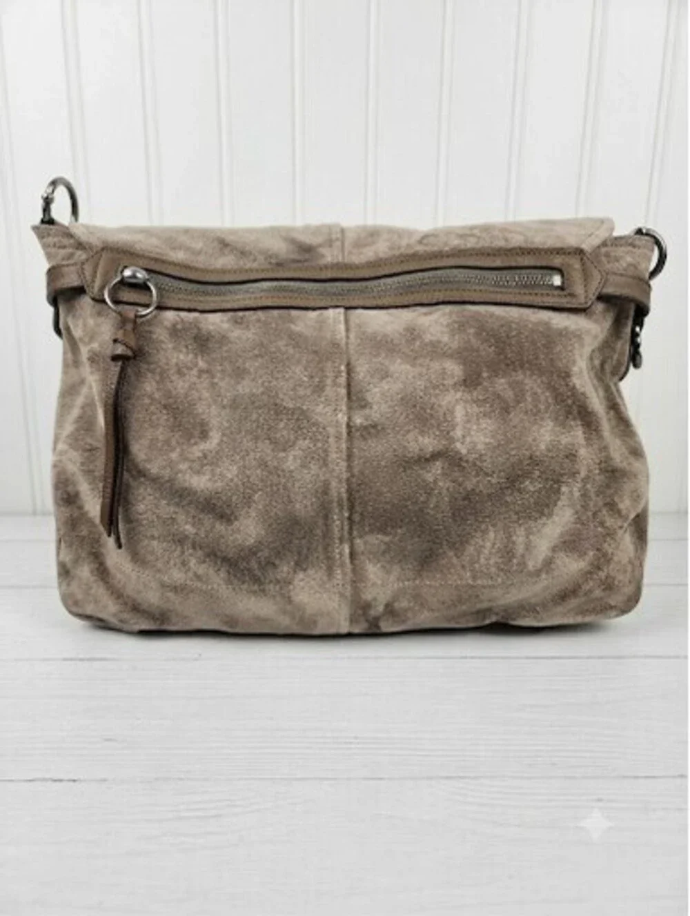 Y2K COACH Chelsea Large Suede Pocket Flap Shoulder Bag